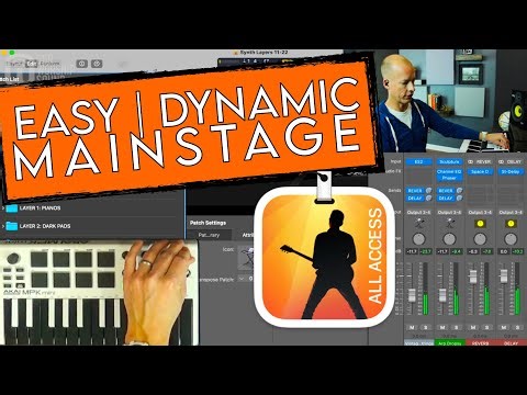 How I easily create huge new patches in Mainstage quickly