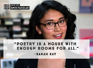 338K views · 2.9K reactions | How present are you in each moment of your life? Spoken word artist Sarah Kay explores time and place in our premiere of #BriefButSpectacular – NewsHour's new Facebook-first series that every Thursday morning brings you snippets of insight from today’s artists, leaders and thinkers. | PBS NewsHour | Facebook