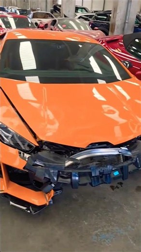 Rozbite Ferrari i Lamborghini w Jednym Miejscu… 😳💥 #ferrari #lamborghini #supercars #shorts