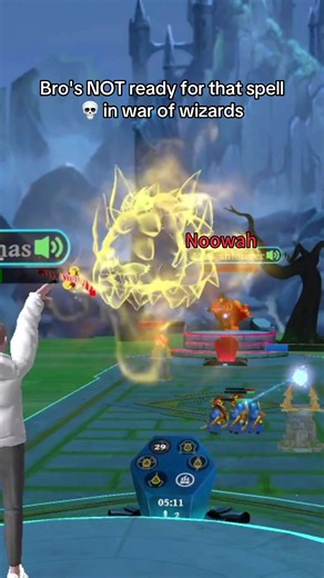 Bro's NOT ready for that spell💀in war of wizards #warofwizards #vrgames #games #oculus