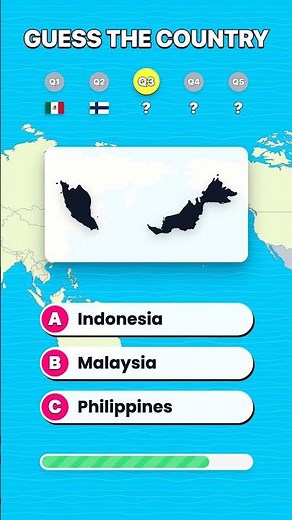 Can You Name These Countries From Their Outlines? 🌍 #geograck
