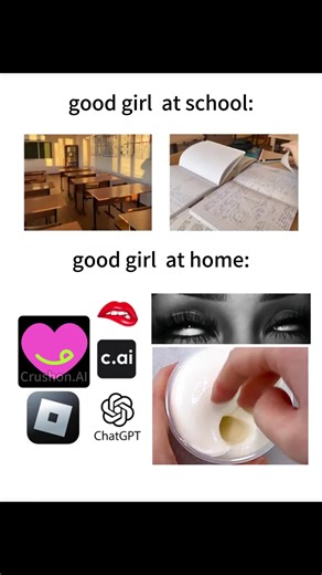 Good girl, different types 💞😺#meme #chai #virtual #pov #fypシ゚viral