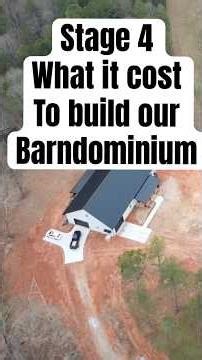 Stage 4 What it cost to build our barndominium Framing Roof Siding #splitwoodacres #barndominium