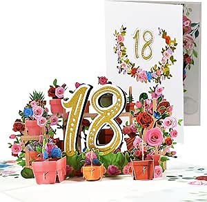 Amazon.com : CNLITIHEKA 50th Birthday Card Pop Up 50th Birthday Cards Happy 50th Anniversary Card 3D Flower Birthday Greeting Cards for Men Women Husband Wife Mom Dad Friends with Note and Envelope. : Office Products