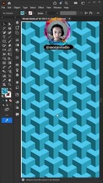 Monje Studio Tutorials: Create Isometric Cube Pattern Instantly in Illustrator!