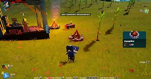 How to make a campfire in LEGO Fortnite