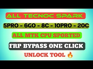"🔓 Tecno Spark All FRP Bypass Android 11 | All MTK META MODE | One-Click Unlock Tool 2025 | 🔓