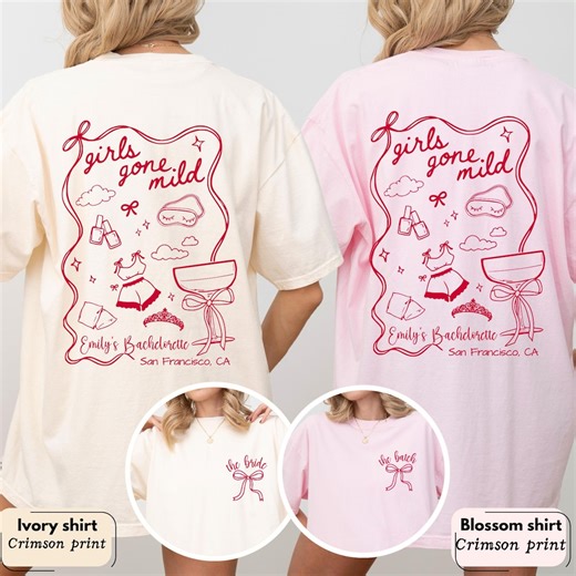 Girls Gone Mild Shirt, Custom Spa Bachelorette Shirt, Slumber Bachelorette Tee, Comfort Colors Bach, Party Gift for Bridesmaids, Girls Night - Etsy Australia