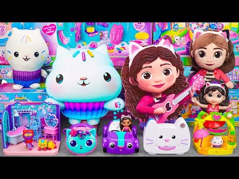 GABBY’S DOLLHOUSE Collection Unboxing ASMR | Mystery Gabby & Cakey Cat Boxes & Carlita Car