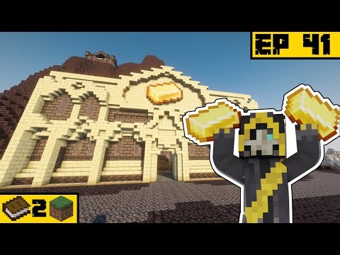 Building My Fantasy Novel's Bank in Minecraft - Book to Block