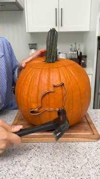 This has to be the easiest way to carve a pumpkin 🎃