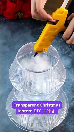 Let’s make transparent Christmas lanterns together 🎄✨🕯️ #diy #holidaycrafts