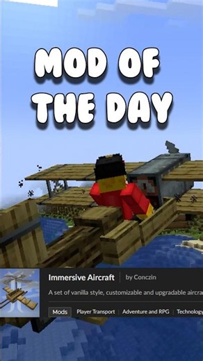 Mod of the Day: Immersive Aircraft #minecraft #mods