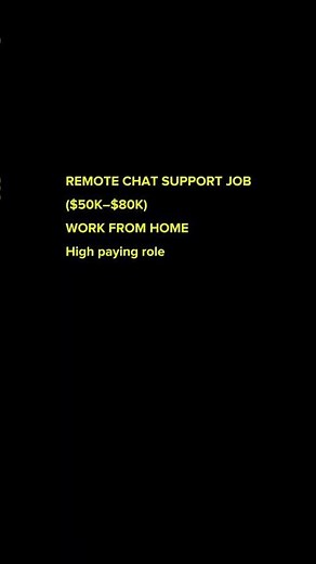 Remote Chat Support Job ($50K–$80K) | Work From Home High Paying Role