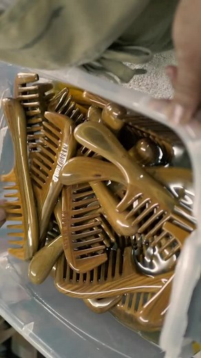 Wooden Combs in Oil ASMR