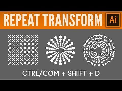 Repeat tranform - Adobe Illustrator CC tutorial