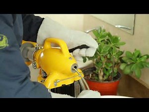 How to operate A75 Drain cleaning machine