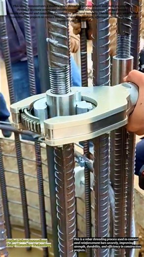 Perfect Rebar Connections Using Threading Technology!