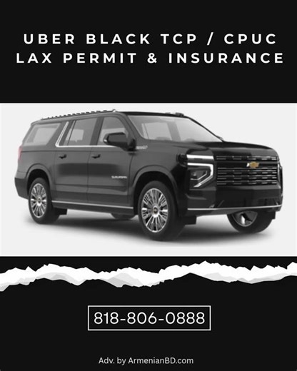(CM) Uber Black TCP / CPUC — LAX Permit & Insurance
