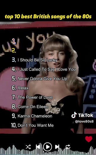 Top 10 Best British Songs of the 80s