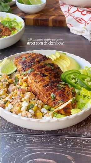 Street Corn Chicken Bowl in 20 Minutes 🌽🔥 (Easy Flavor-Packed Recipe!)
