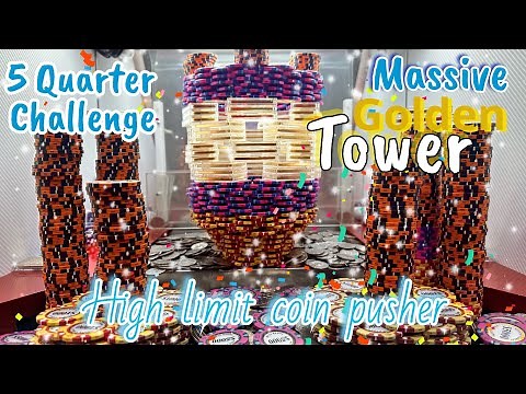 We Paid Half Million Dollars For 5 Quarters High Limit Coin Pusher