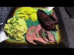 Reverse BBQ Vortex Tri-Tip and Ribs (Weber Kettle)