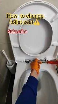 How to change the toilet seat⚠️#toilet#seat#tutorial