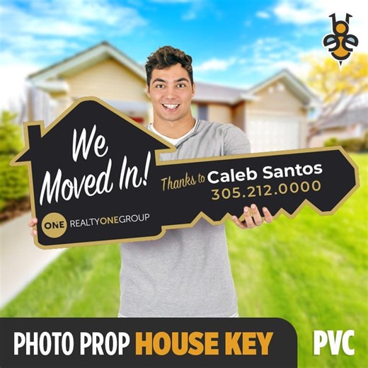 Custom Realtor Sold Home PVC Key: Marketing Prop - Etsy