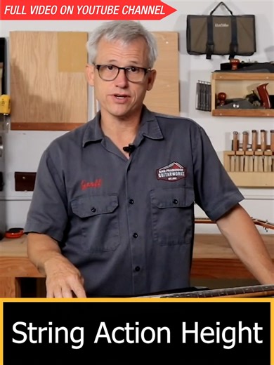 String action height refers to the distance between the bottom of your guitar’s strings and the top of the frets, measured at the 12th fret. This measurement is vital for ensuring your guitar is comfortable to play, free of buzzing, and capable of producing the desired tone. #guitarstrings #guitartok #guitartips #luthier #guitarsetup