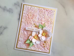Pretty 3D Embossing Folder Technique!
