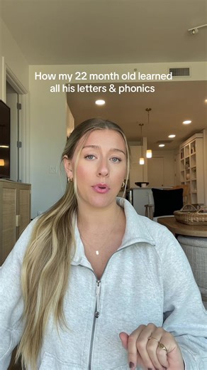 ¿Cómo mi hijo de 22 meses aprendió todas las letras?