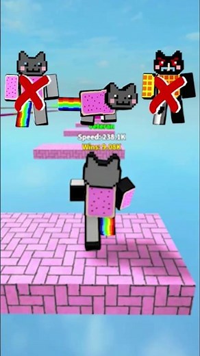 Nyan Cat vs Tac Cat vs Speed Clicker Earth Map #shorts #roblox #robloxshorts