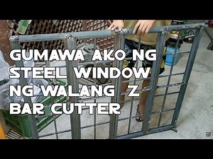 Gumawa ako ng steel window ng walang Z bar cutter