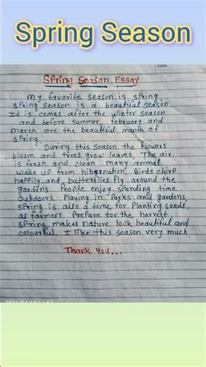spring Season # spring Season Essay #Essay on spring season