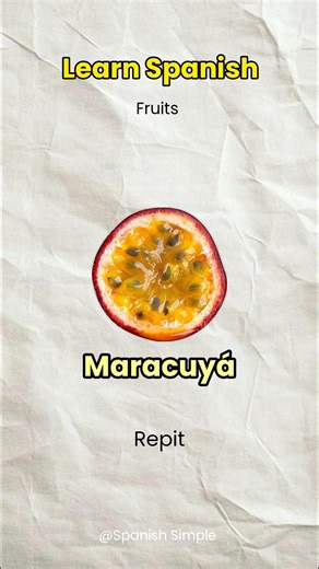 Learn Spanish - Fruits / Frutas