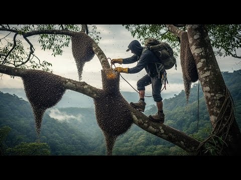 Solo Harvesting Honey 70m Tallest Tree Wild Jungle —But Result are.......