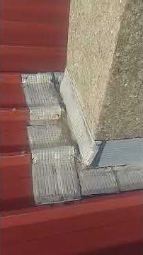 Abergement de cheminée en zinc sur bac acier