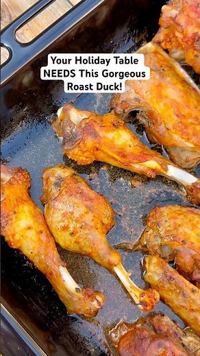 Your Holiday Table NEEDS This Gorgeous Roast Duck! #recipe #easyrecipes