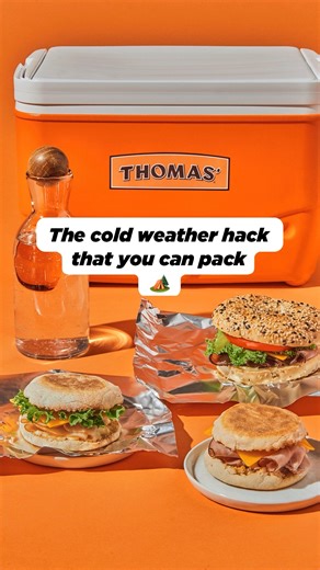 8.9K views · 32 reactions | Are you taking Thomas' English Muffins for your grab-and-go camping snack, or are you sticking with Bagels? (Hot take: we recommend both for your next outdoor adventure.) #HuzzahAToastToBreakfast | Thomas’ Breakfast | Facebook