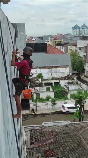 Dinding Kita Tambal Dulu Sebelum di Waterproofing #waterproofing #aspalcair #home #youtubeshorts