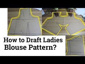 how to draft ladies blouse step-by-step tutorial | blouse cut ‪@rmgpm16‬
