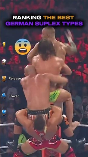 Ranking The Best German Suplex Types #wwe #viral #shorts #memes