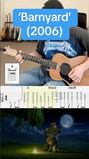 Won’t Back Down - Sam Elliott (Guitar Cover with Chords + TABS)| From the Movie ‘Barnyard’ (2006)
