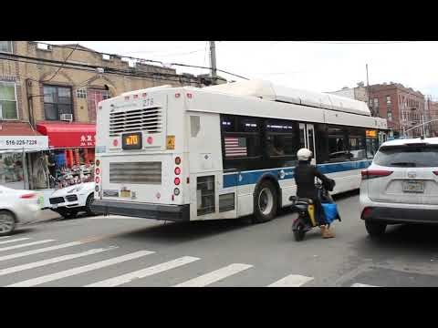 MTA NYCT: 2011 NFI C40LF #278 on the B70 to Dyker Heights aprchng 8 Av/49 St