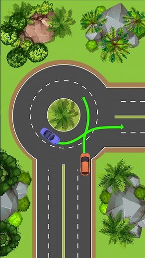 How to Drive in a Roundabout Safely #drivingtips