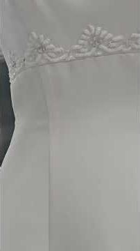 8408 White Satin, Empire Waist, Sphaghitti Straps, A-line Skirt