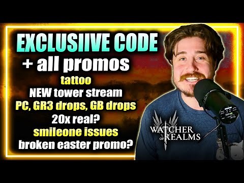 MY PROMO CODE + ALL ACTIVE CODE LINKS & Tons of News & Announcements ⁂ Watcher of Realms
