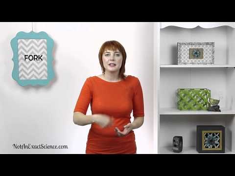 Fork in Baby Sign Language, ASL