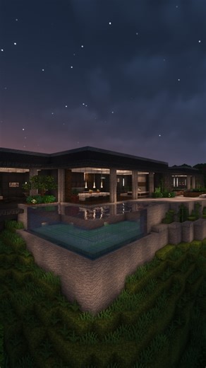 𝙧𝙚𝙙𝙪𝙭 on Instagram: "Bruce Wayne styled modern mansion with infinity pool. Exterior and interior views #modern #mansion #house #brucewayne #exterior #interiordesign #design"